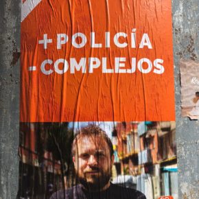 Ciudadanos escenifica en las calles de Santa Coloma su defensa de la seguridad